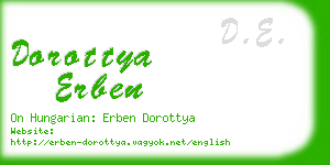 dorottya erben business card